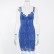 Summer new women's sexy hollow lace hook flower sling split sexy dress