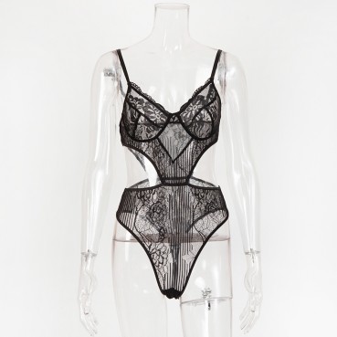 New sexy lace stitching body shaping one-piece women's clothing