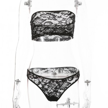 Summer women's new sexy lace one-shoulder sexy lingerie set