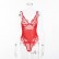 Women's new sexy lace stitching striped perspective jumpsuit