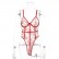 European and American women's sexy lace mesh stitching embroidery flowers sexy body shaping bodysuit