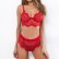 Hot selling sexy women's lace lace eyelashes love mesh panties set