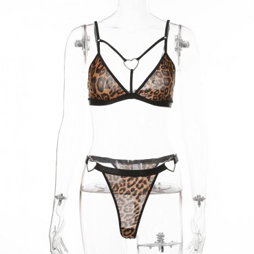 Hot sale summer new fashion women's sexy leopard print sling base suit