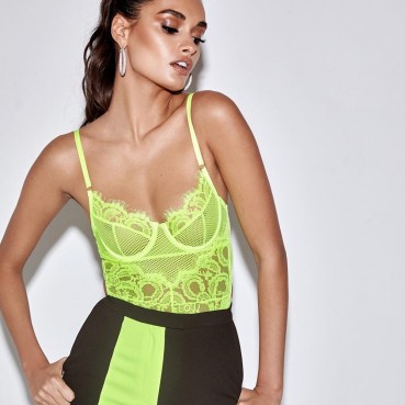 European and American women's sexy lace eyelash sling sexy body shaping one-piece underwear 4168