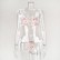 New women's see-through lace mesh embroidered bandage bra underwear set