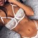 Sexy lingerie sexy lace flower stitching women's gathered underwear set