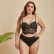 European and American women's plus size sexy lace lingerie top