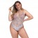 European and American women's plus size sexy lace sexy one-piece underwear