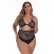 European and American women's plus size sexy lace sexy one-piece underwear