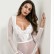 Autumn hot style long-sleeved women's lace complex stitching mesh sexy one-piece women