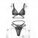 Three-point lace sexy and playful high-end women's lingerie set