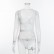 Autumn hot style long-sleeved women's lace complex stitching mesh sexy one-piece women