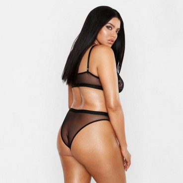 European and American women's plus size sexy lace sexy one-piece underwear