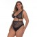 European and American women's plus size sexy lace sexy one-piece underwear