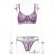 Spring and summer new hot-selling lace steel ring sexy letters lingerie set