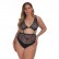 European and American women's plus size sexy lace sexy one-piece underwear