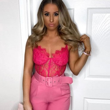 New women's lace stitching sexy lingerie sexy slim bodysuit
