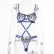 Spring and summer new women's sexy underwear cross-belt embroidery lace bra underwear