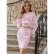 European and American autumn and winter women's color matching short top two-piece suit, round neck long sleeve suit, knitted