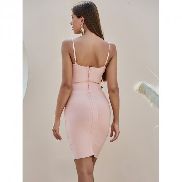 Evening dress women's sling tight-fitting bag hip short lace dress bandage skirt