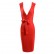 European and American deep V low-cut ladies dress temperament birthday party waist tie bandage dress split one-step skirt