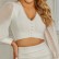 Autumn and winter lightly cooked style Yujie celebrity small incense wind suit Light luxury European and American long-sleeved bandage mesh two-piece suit