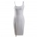 Europe and the United States 2021 summer new ladies temperament strap bandage white dress party reception side zipper dress