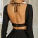 Temperament suit female autumn and winter new fashion bandage bag hip skirt halter long sleeve two-piece female
