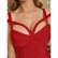 Dress skirt European and American independent station women's wine red sling split halter dress mid skirt tight bandage skirt