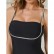 European and American net red women's dress with sling waist and diamond bandage dress