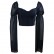 Europe and America Spring 2021 New Mesh Bar Party Bandage Banquet Long Sleeve Top