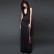 Halloween vampire big hat sexy leaky back split sleeveless dress mid-century fashion women's dress