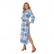 Bohemian Beach Dress European and American Women's Blue and White Porcelain Evening Dress Printed Dress