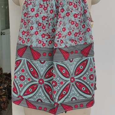 Four-way stretch European and American new bohemian beach resort style suspender skirt