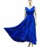 New women's sexy deep V-neck sleeveless backless bow-knot prom evening dress