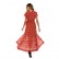 European and American women's summer new style printed split V-neck short-sleeved dress