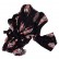 European and American fashion printed V-neck flared sleeve dress
