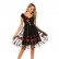 New evening dress heavy industry embroidery rose lace mesh stitching mid-length dress