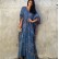Beach blouse blooming loose plus size holiday long gown beach skirt bikini blouse