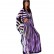 New Spot South American Style Fashion Striped Bat Sleeve Loose Women's Dress Long Skirt