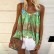 European and American women's summer new style printed loose camisole top