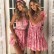 Bohemian Printed Beach Dress Halter Halter Hollow Holiday Lace Dress Summer