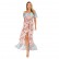 Spring and summer new women's clothing bohemian beach holiday style short-sleeved pleated print dress