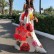 European and American sexy tube top digital printing long dress hot new style