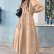 Europe and America autumn new solid color long-sleeved casual dress