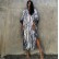 Beach blouse blooming loose plus size holiday long gown beach skirt bikini blouse