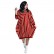 Autumn new independent stand European and American striped loose large size long-sleeved pocket dress