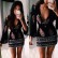European and American fashion printed V-neck flared sleeve dress