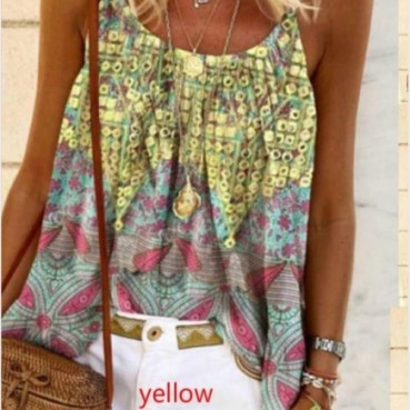 Four-way stretch European and American new bohemian beach resort style suspender skirt
