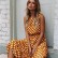 New Summer Beach Fashion All-match Print Polka Dot Round Neck and Swing Long Dress
